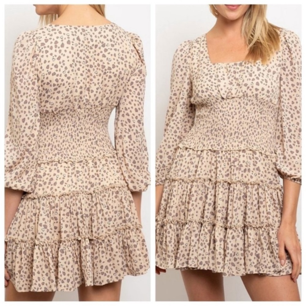 Printer Mini Dress